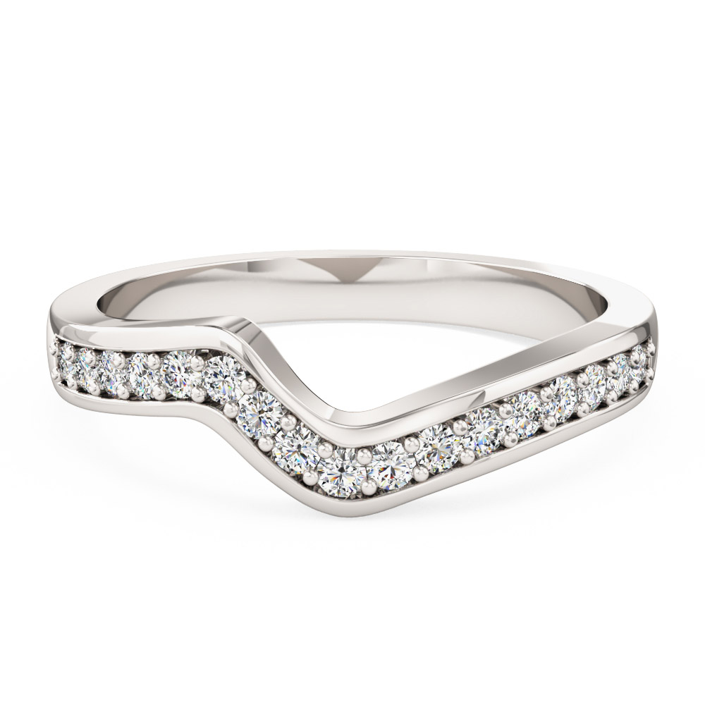 A made to match diamond wedding/eternity ring in 18ct white gold