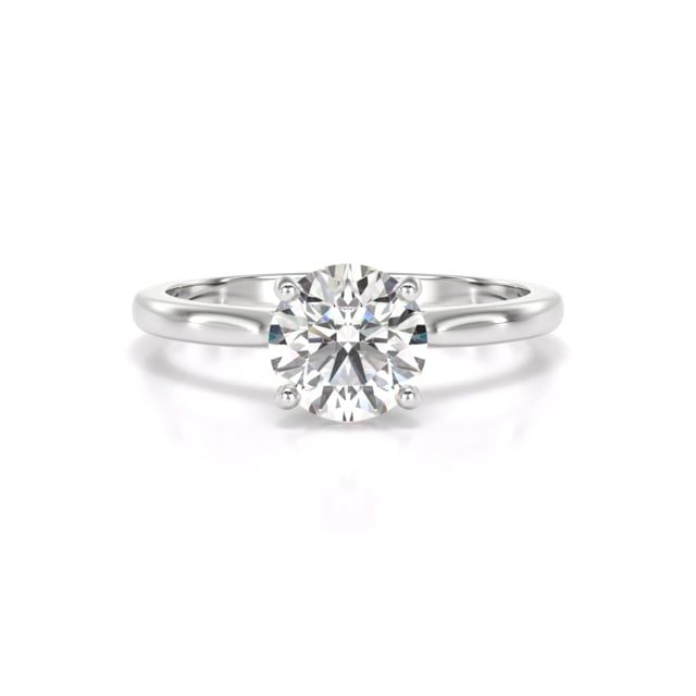 Video - A timeless solitaire lab grown diamond ring in 18ct white gold