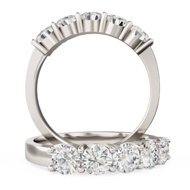 Video - A beautiful round brilliant cut diamond eternity ring in 18ct white gold