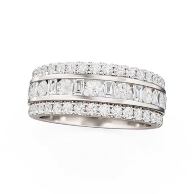 Video - A breathtaking diamond-set ladies wedding/dress ring in 18ct white gold