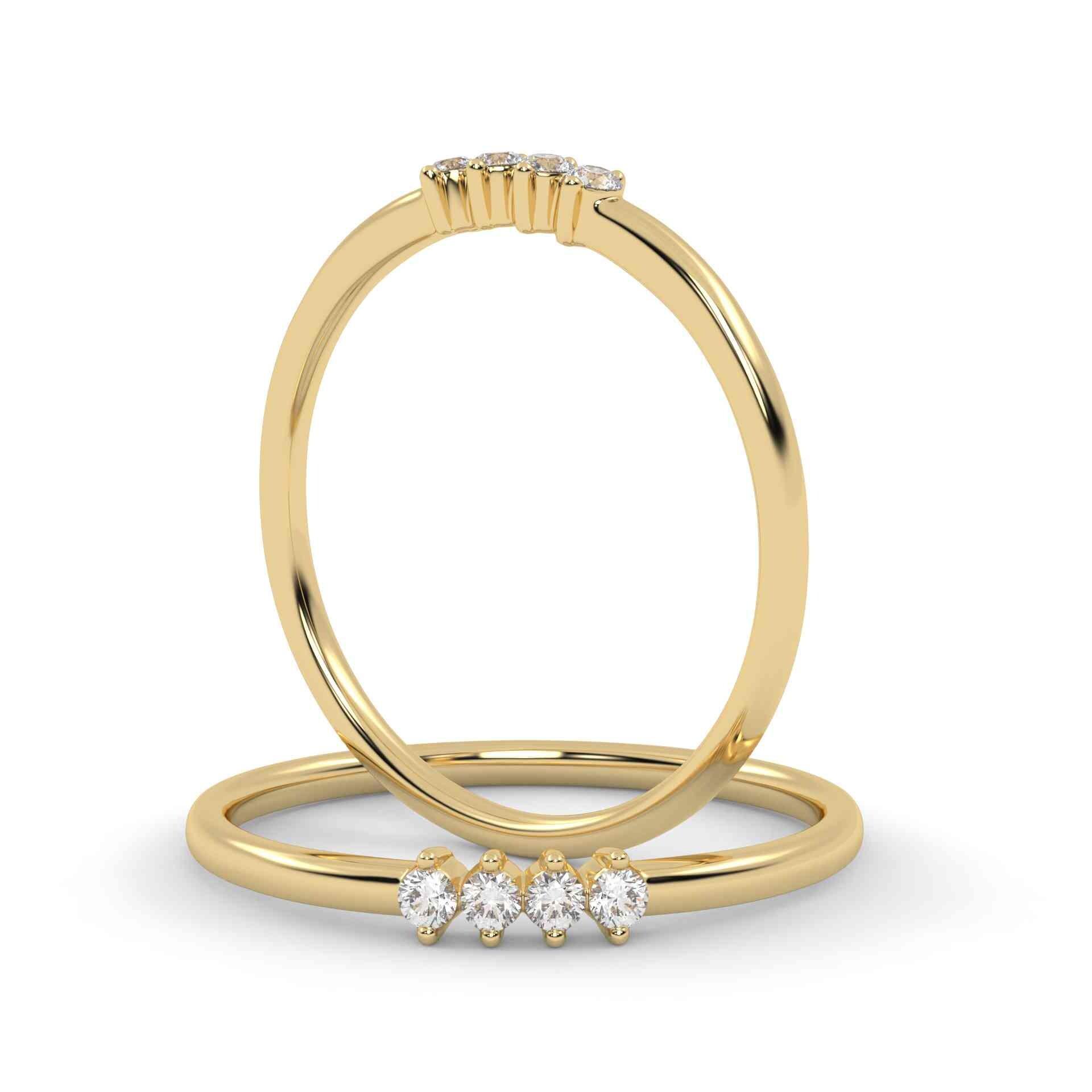 Dress Rings in Yellow Gold - Diamond Jewellery